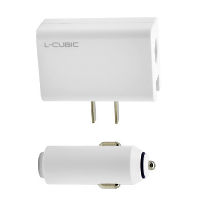 L-CUBIC Car Accessories 30W Dual USB In-car Charger Fast Charging Quick Charger 3.0 car charger